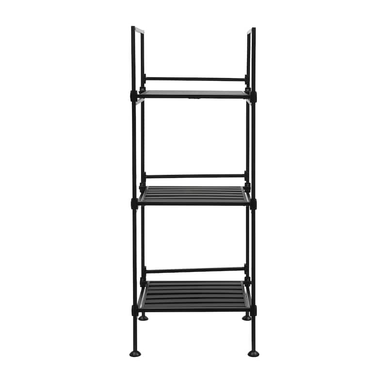 Organize It All 3 Tier Square Shelving Tower - 13 x 11 x 34"