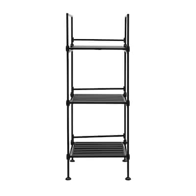 Organize It All 3 Tier Square Shelving Tower - 13 x 11 x 34"