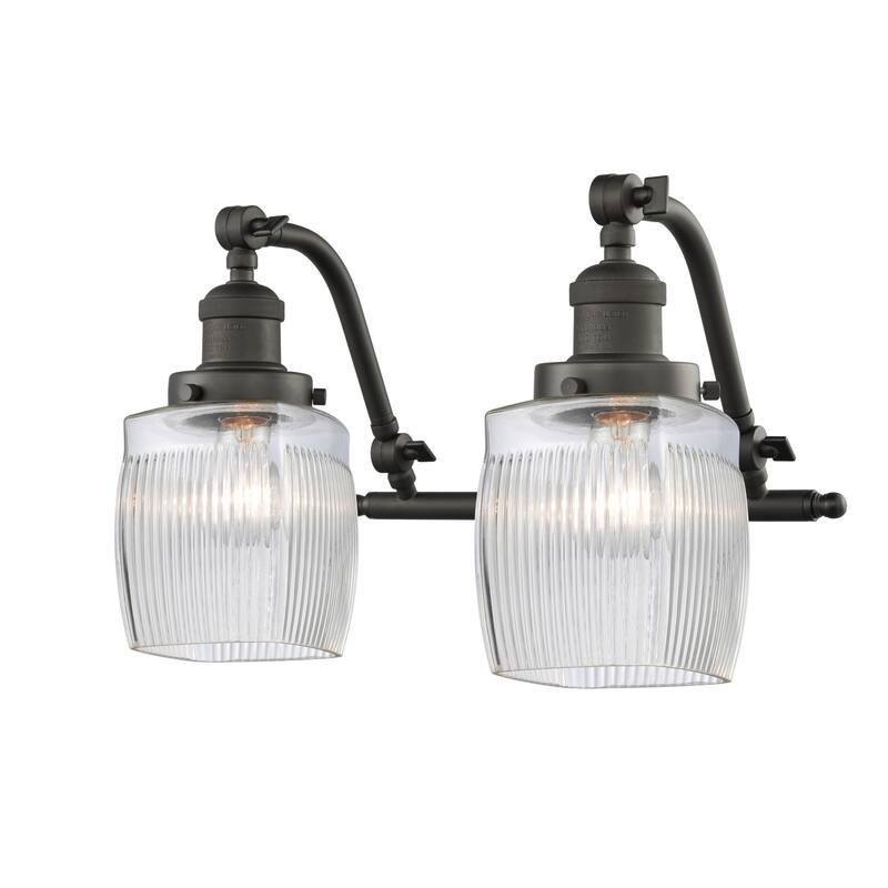 Innovations Lighting Colton 2 Light 17" Wide Bathroom Vanity Light - Oil Rubbed Bronze / Clear