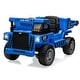 preview thumbnail 9 of 38, Ride on Dump Truck for Kids, 12V Ride on Car with Electric Dump Bed Blue