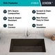 preview thumbnail 5 of 7, Lexicon Drop-In Quartz 32 Inch Single Bowl Kitchen Sink Kit