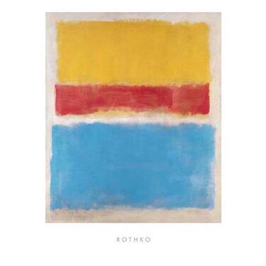 Shop Untitled Yellow Red And Blue By Mark Rothko Abstract Art Print 31 5 X 23 5 In Overstock 12167387