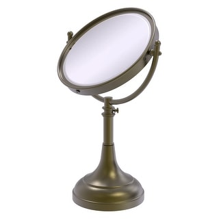 Allied Brass Height Adjustable 8 Inch Vanity Top Make-Up Mirror 3X Magnification