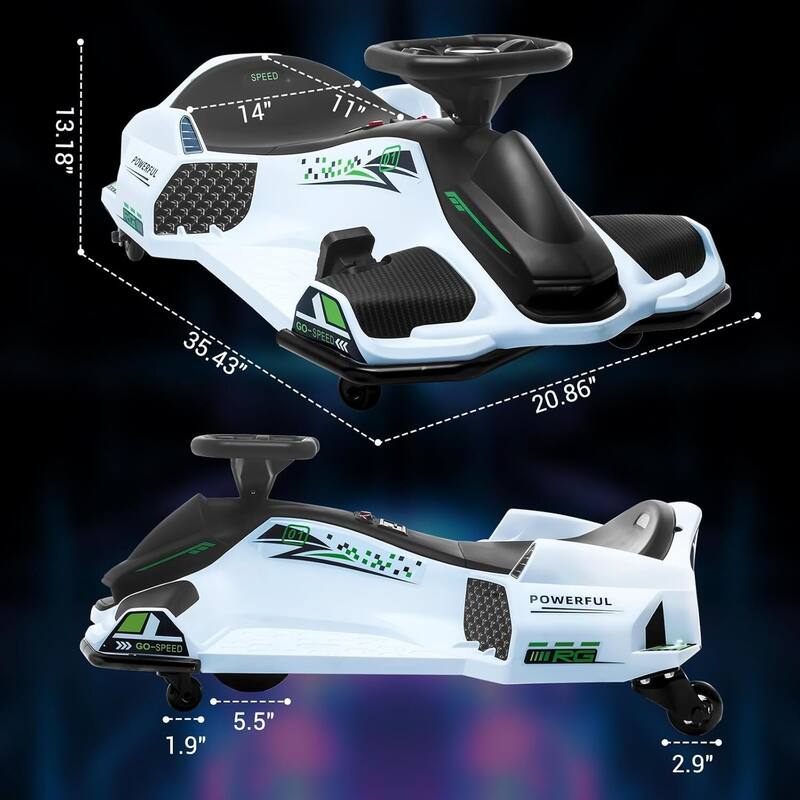 12V Electric Ride On Go Kart Kids Drifting Car for Kids Best Gifts