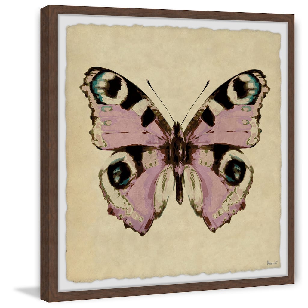 Pink and Black Spotted Framed Print