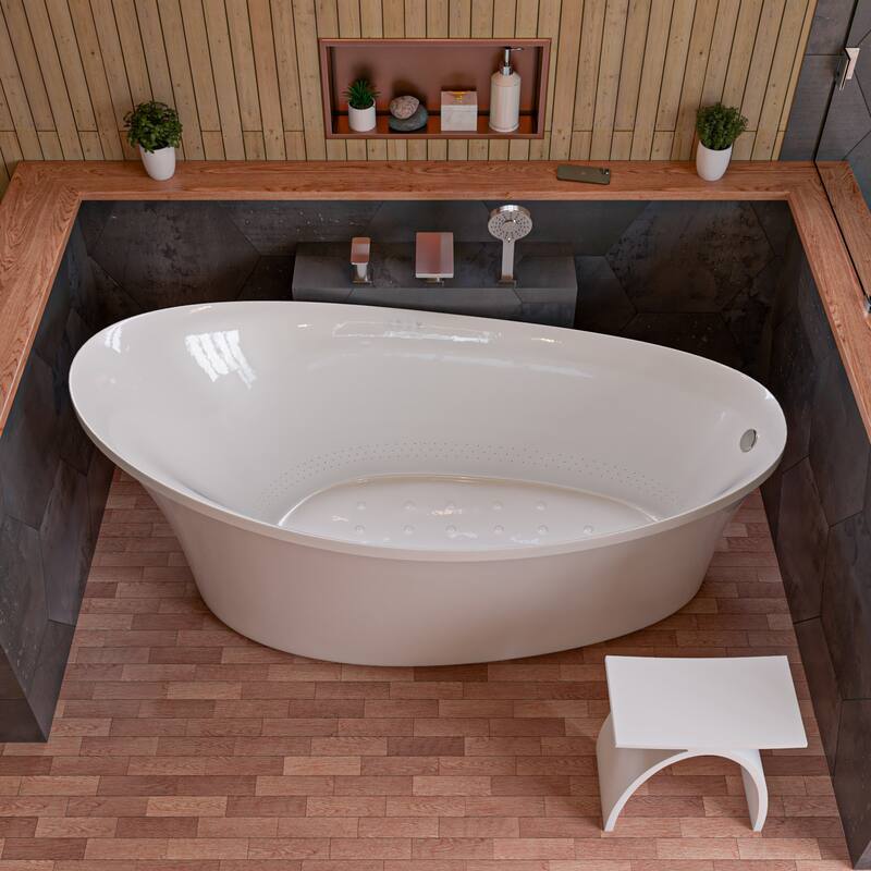 Eago 70-7/8" Air Bathtub for Free Standing Installation