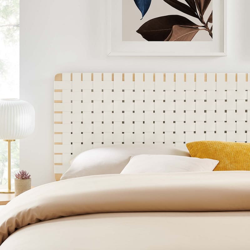 Sparta Twin/Full/Queen/King Vegan Leather Weave Headboard