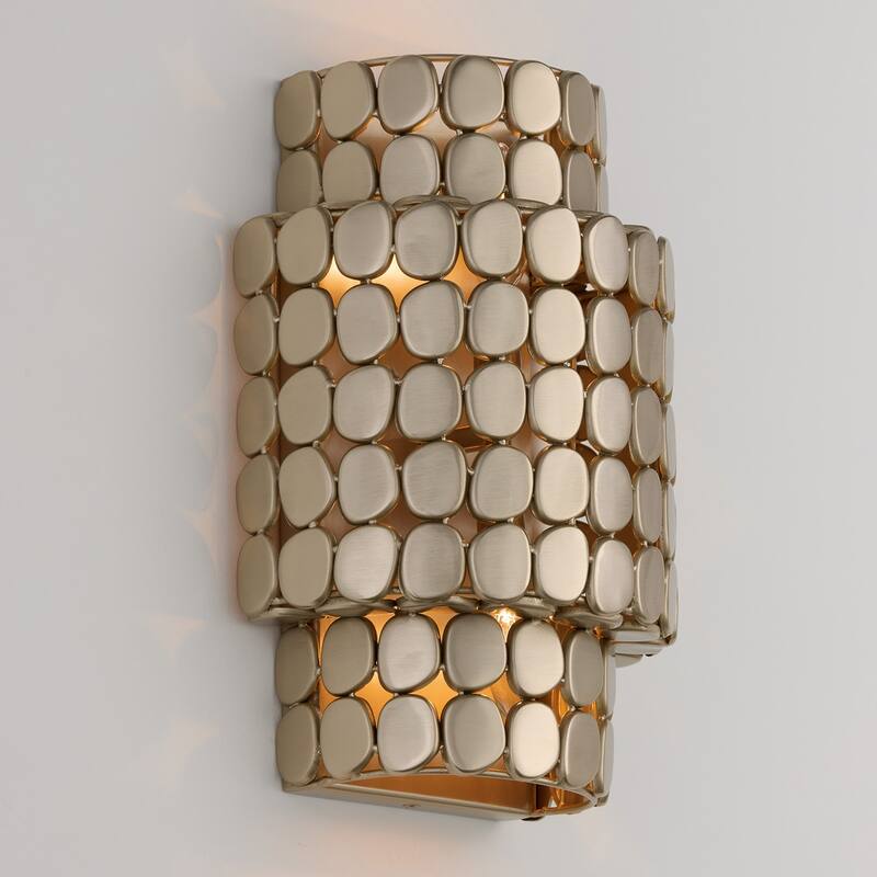 10.25" W x 14.75" H Flush Mount Medallion Wall Sconce - 9.75"W x 14.25"H x 6"E