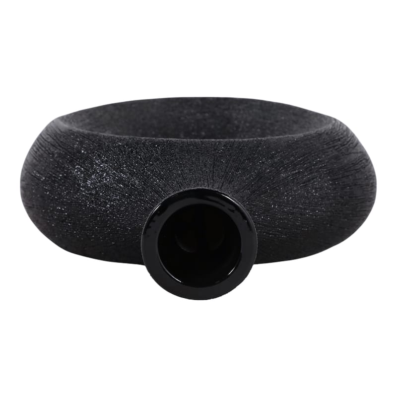 Modern Oval Ceramic Table Vase Cut-Out Design