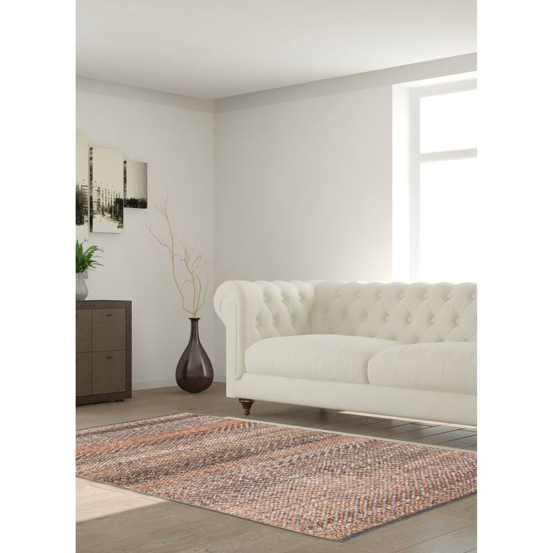 ECARPETGALLERY Hand-knotted Eternity Multi Color Wool Rug - 2'11 x 4'11