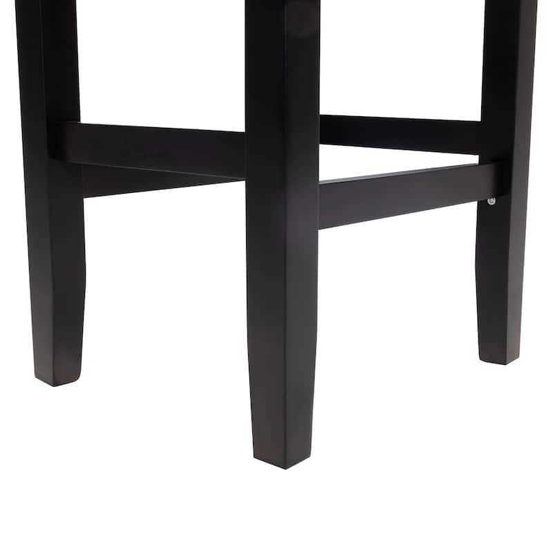Laramie 26-inch Bonded Leather Backless Counter Stool (Set of 2) by Christopher Knight Home