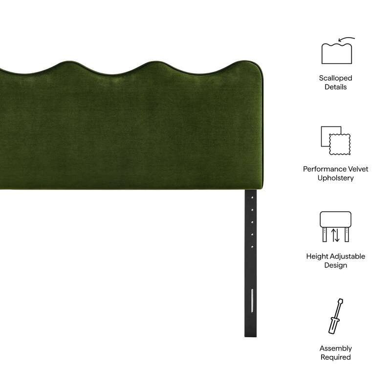 Athena Stain-Resistant Performance Velvet Headboard