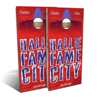 Hall Of Fame City Outdoor Cornhole Board Set