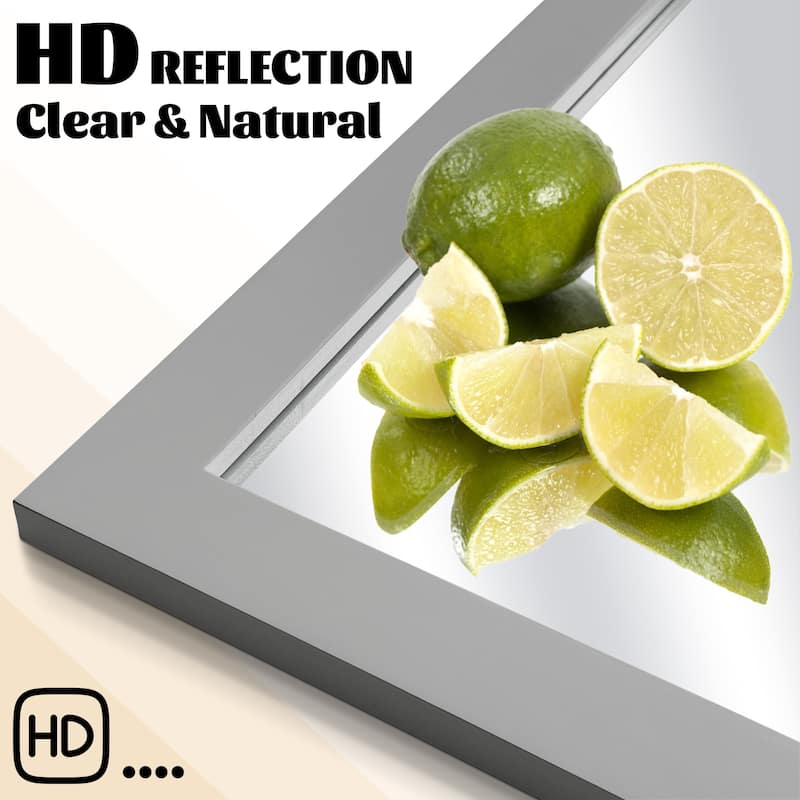 Rectangle Wood Framed Decorative Wall Mirror
