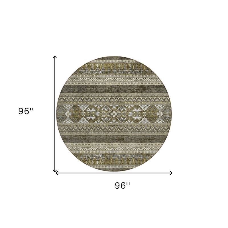 HomeRoots Southwestern Transitional Rectangle Outdoor Rug