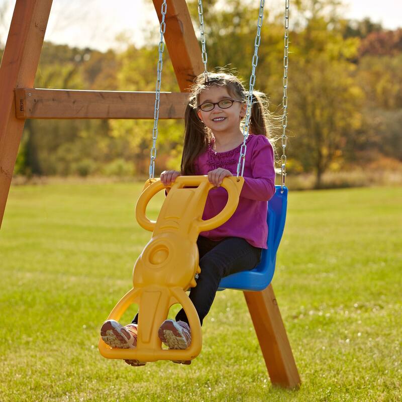 Swing-N-Slide Tioga Fort Wood Outdoor Swing Set