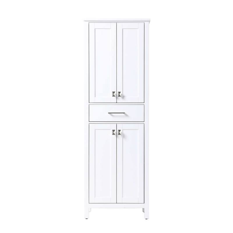 Quentin Bath Storage Cabinet (16-28 In.) - White - 24"