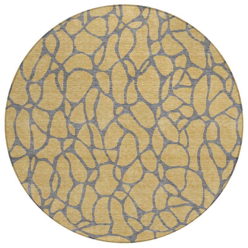 HomeRoots Geometric Transitional Rectangle Outdoor Rug