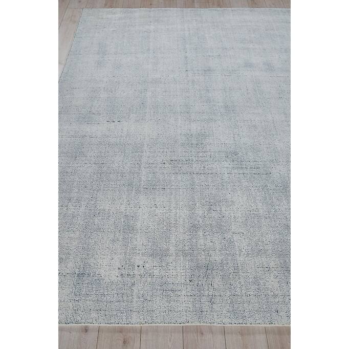 Exquisite Rugs Poliforma Handmade Handloomed Polyester Navy Area Rug