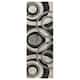 Orelsi Collection Abstract Area Rug - 2'8" x 11'10" Runner - Grey/Black