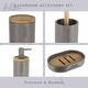 preview thumbnail 43 of 63, Bathroom Accessories with Natural Accents, Modern 6-piece Set