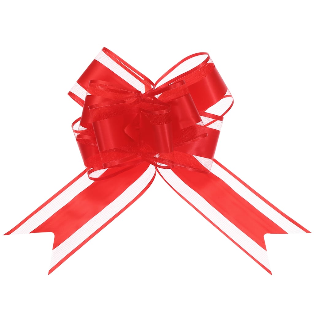 10pcs 9" Large Pull Bow Gift Wrapping Big Organza Bows Ribbon