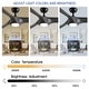 preview thumbnail 42 of 58, YUHAO 56 inch 6 Speed Quiet DC Motor Indoor Matte White Ceiling Fans with Lights and Remote Control