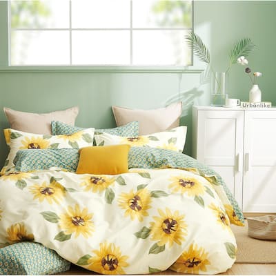 Mia Sunflower 100% Cotton Duvet Cover Set