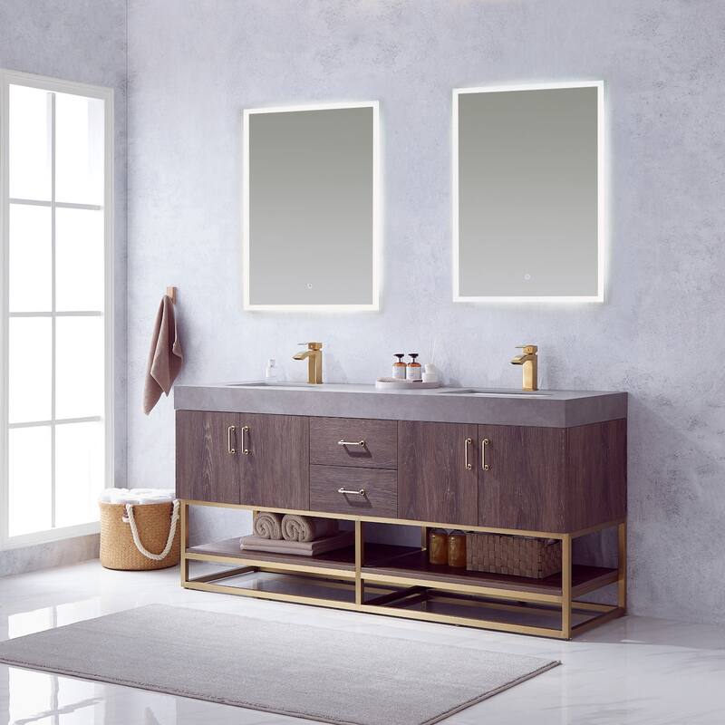 Miseno MV789072 Alistair 72" Free Standing Double Basin Vanity Set