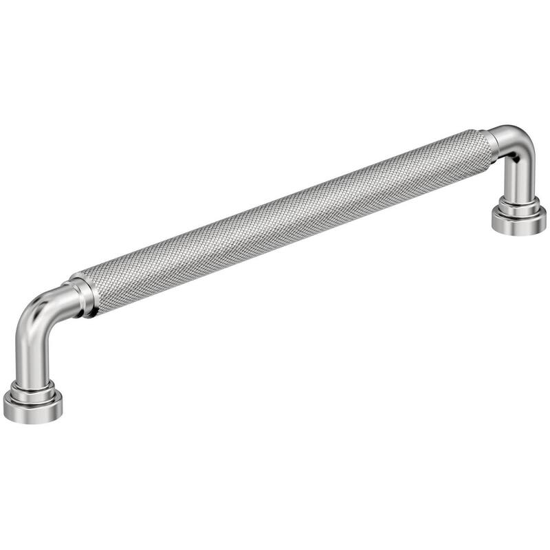 Amerock BP37685 Collet 7-9/16" Center to Center Knurled Handle Cabinet - Polished Chrome