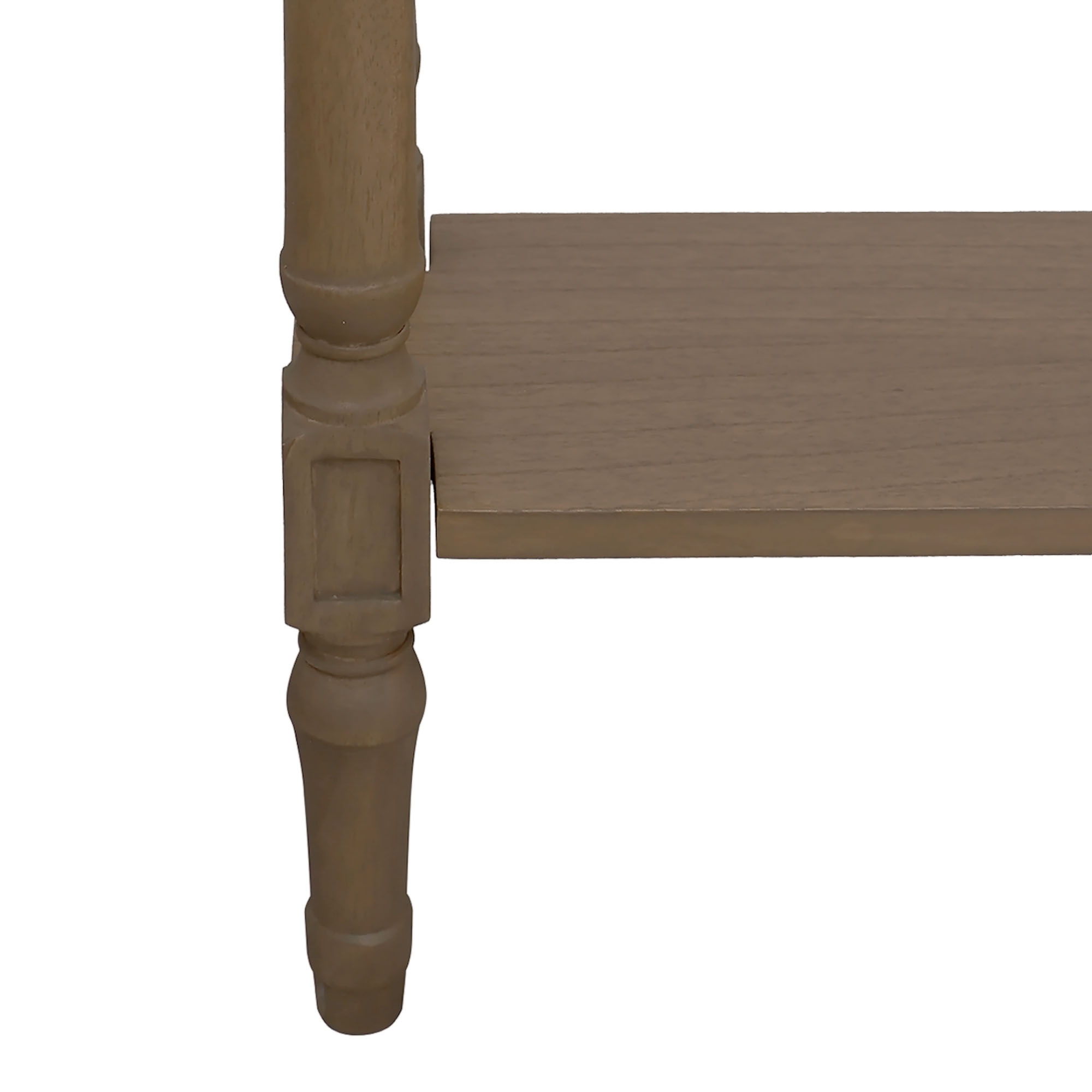 Marisol Narrow Console Table with Drawer & Shelf – Bayur Wood, Black by East at Main