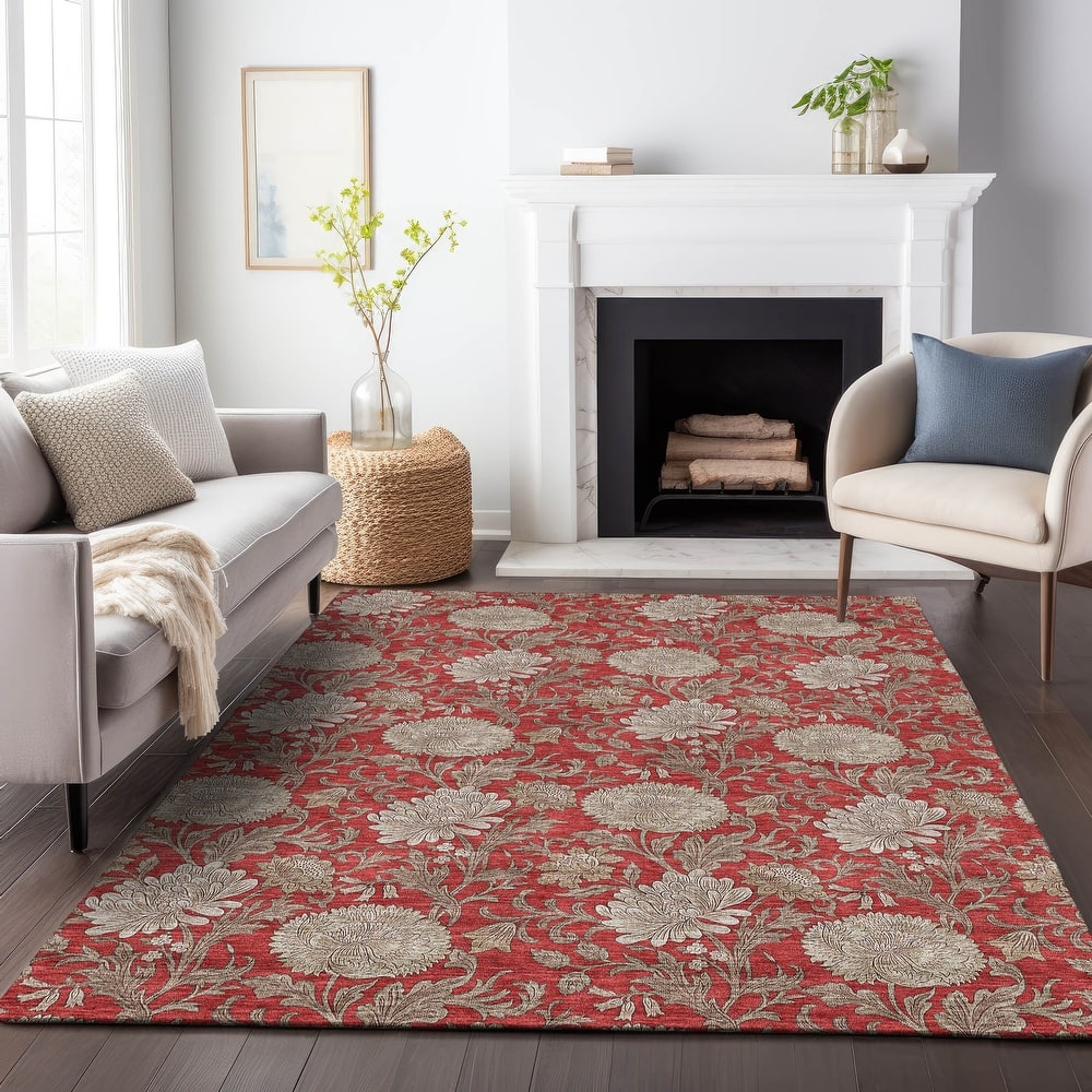 Premium Washable Super Soft Floral Mayfield Rug