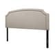 preview thumbnail 3 of 3, Cora Upholstered Clipped-corner Headboard w/ Nailhead Trim Warm Grey - King