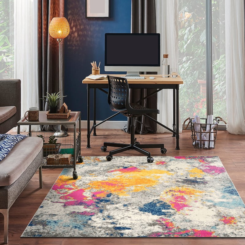 World Rug Gallery Abstract Contemporary Area Rug