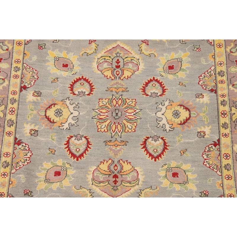 Kazak Oriental Area Rug Handmade Geometric Wool Carpet - 5'3" x 6'7"