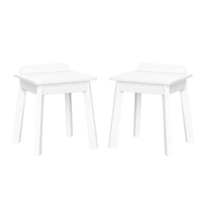 RiverRidge Kids 2pc Chairs for Playroom, Nursery, and Daycare - White
