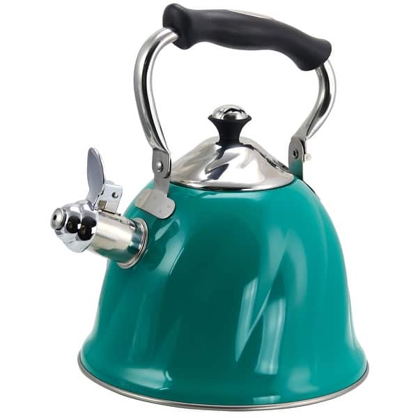 Mr. Coffee Alderton Turquoise Whistling Tea Kettle - On Sale - Bed Bath u0026  Beyond - 11211255