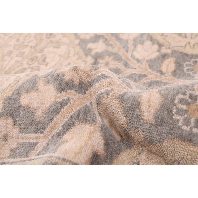 ECARPETGALLERY Hand-knotted Jamshidpour Dark Grey Wool Rug - 8'2 x 10'0