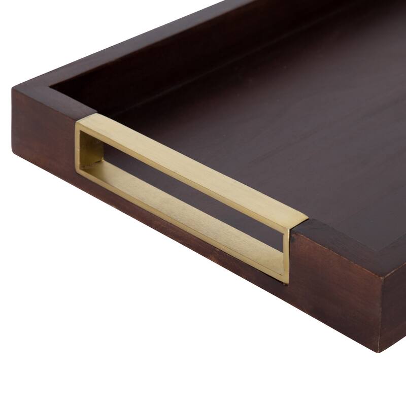 Kate and Laurel Heller Decorative Wood Tray