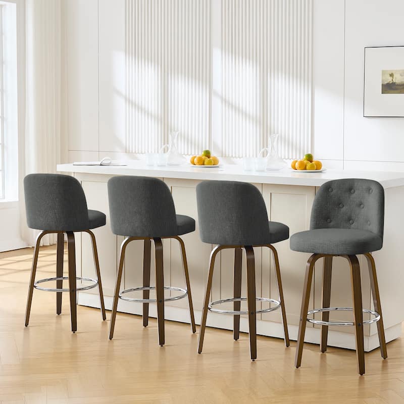 26"/29" Swivel Bar Stools/ Counter Stool with Bentwood Legs