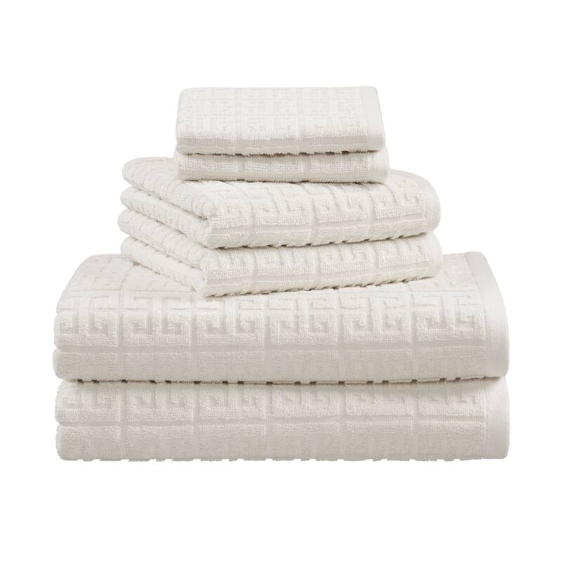 Martex Terra Towel Set Soft and Absorbent 6-Piece - Beige
