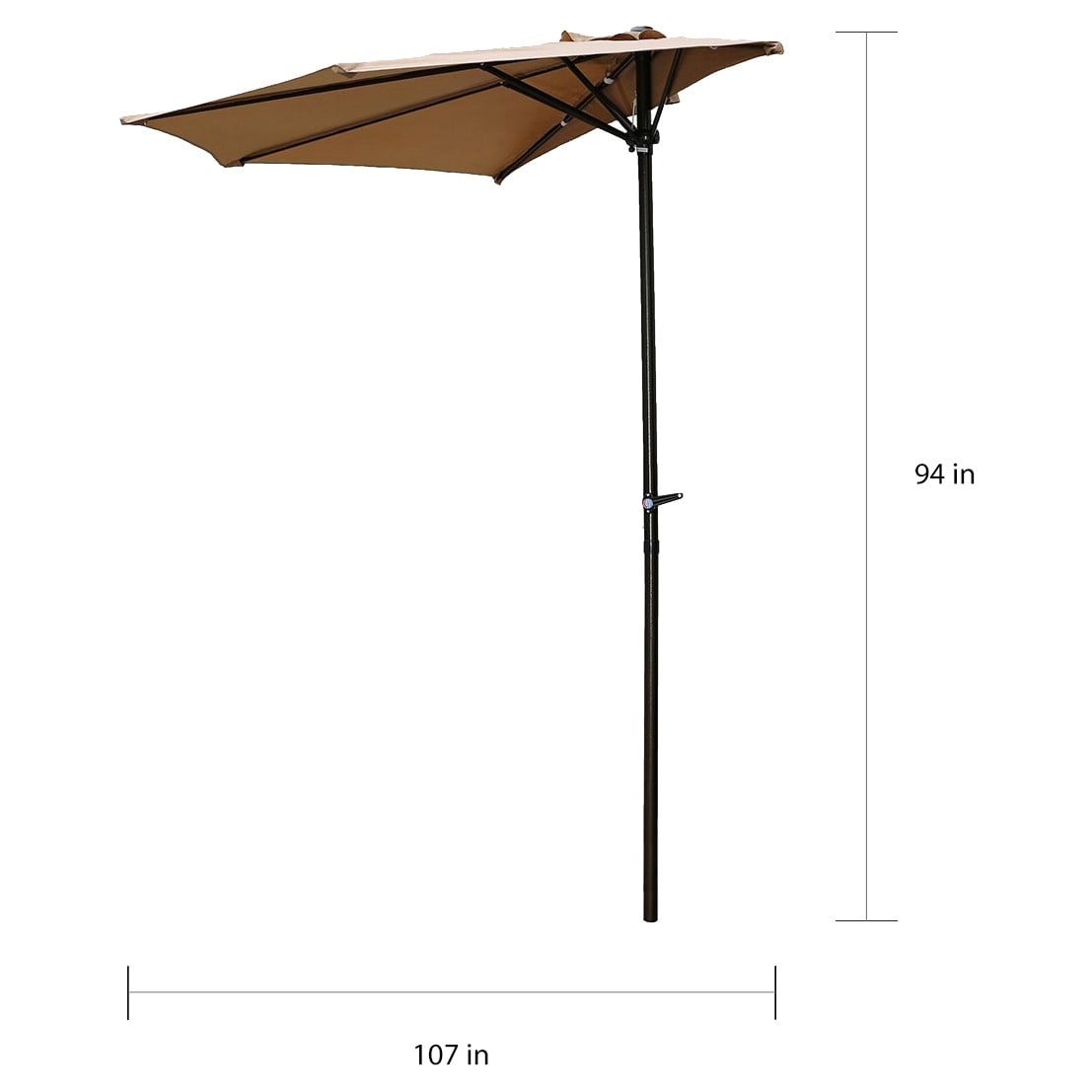 6 ft half round patio umbrella Qidvol Outdoor with Half Base, Garden, Deck, Balcony Shade 6ft 8ft Patio Umbrellas with Crank, Rectangle (Color : Green, Size : 6.5x3ft) : Patio, Lawn & Garden enjoying a coffee or reading a book Nuu Garden 9 ft. Half