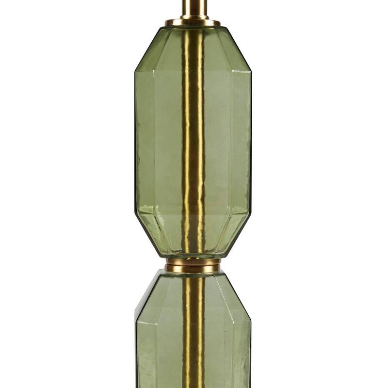 Green Glass Table Lamp Green See below