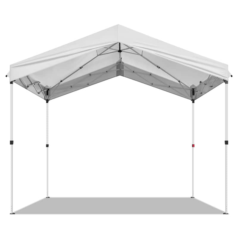 10x10 ft UV Resistant Canopy Pop-Up Gazebo Tent with Waterproof Oxford Fabric and Steel Frame
