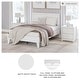 preview thumbnail 9 of 10, Signature Design by Ashley Hallityn White Panel Headboard Platform Bed