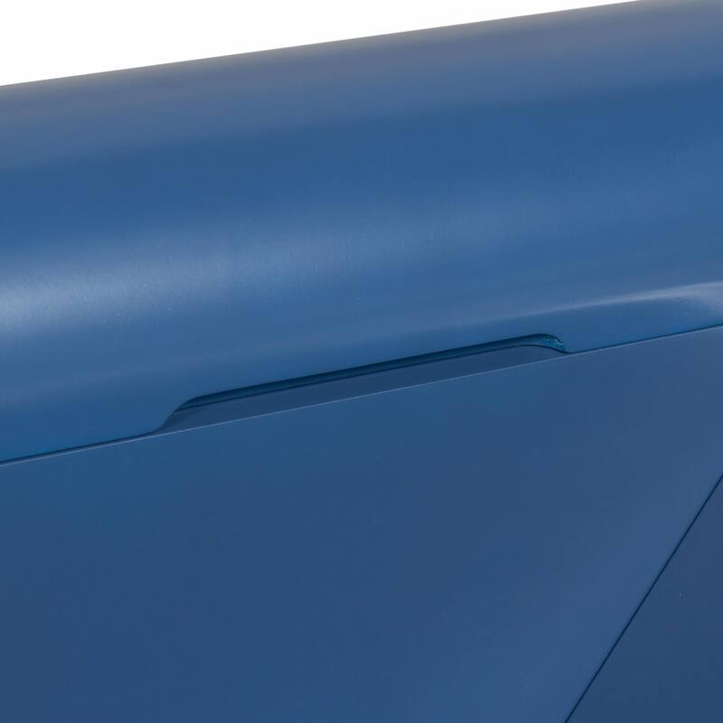 47.6" Modern Painted Entryway Table with 2 Curved Drawers