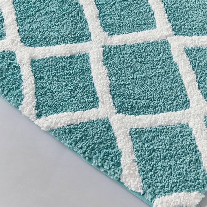 Reversible High Pile Tufted Bath Rug
