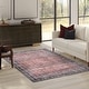 preview thumbnail 81 of 90, Thomasville Emporia Industrial Traditional Machine Washable Non-Slip Soft Flat Pile Chenille Area Rugs 5'x7' - Fardad Brown - Rectangle