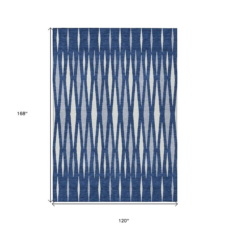 HomeRoots Geometric Transitional Rectangle Outdoor Rug