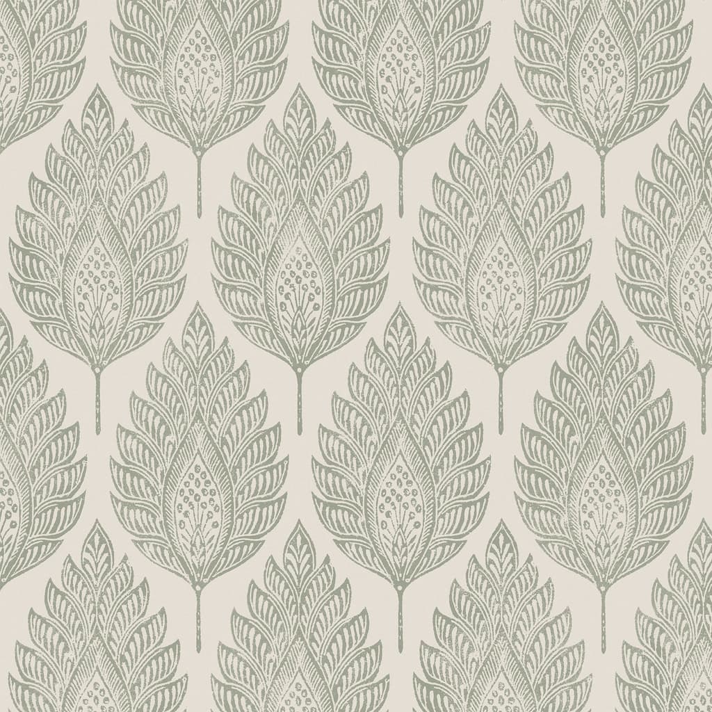 Graham & Brown Flame Leaf Neutral Wallpaper